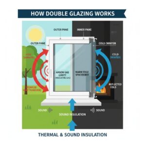 how does double glazing work
